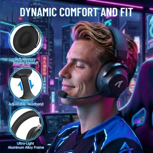 Навушники Attack Shark L50 Pro Wireless (AS-6979033730502-B) Black купити в Україні | Telemart фото