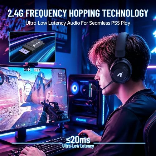 Навушники Attack Shark L50 Pro Wireless (AS-6979033730502-B) Black купити в Україні | Telemart фото