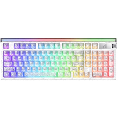 Клавиатура Attack Shark R98 RGB HE Carbon Fiber Rapid Trigger (AS-6979033730670-IS) Ice Ninja купить в Украине | Telemart фото