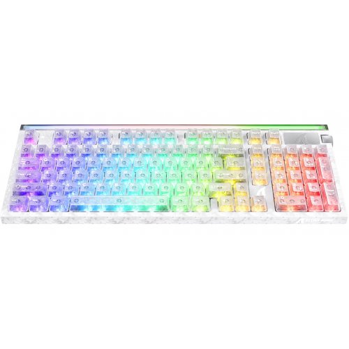 Клавиатура Attack Shark R98 RGB HE Carbon Fiber Rapid Trigger (AS-6979033730670-IS) Ice Ninja купить в Украине | Telemart фото