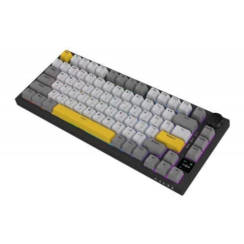 Уценка клавиатура Ajazz AK820 Pro RGB Flying Fish Switch Wireless With Screen (AK820PRO-FF-BGY) Black (Следы использования, 920250) купить в Украине | Telemart фото