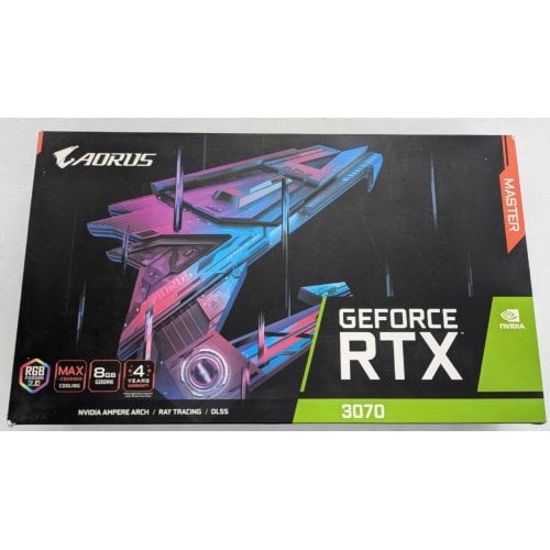 Видеокарта Gigabyte GeForce RTX 3070 AORUS MASTER 8192MB (GV-N3070AORUS M-8GD) (Восстановлено продавцом, 920270) купить в Украине | Telemart фото