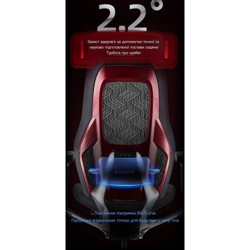 Уценка эргономичное кресло GT Chair ROC CHAIR R9-X Black/Red (Вскрытая упаковка, 920284) купить в Украине | Telemart фото