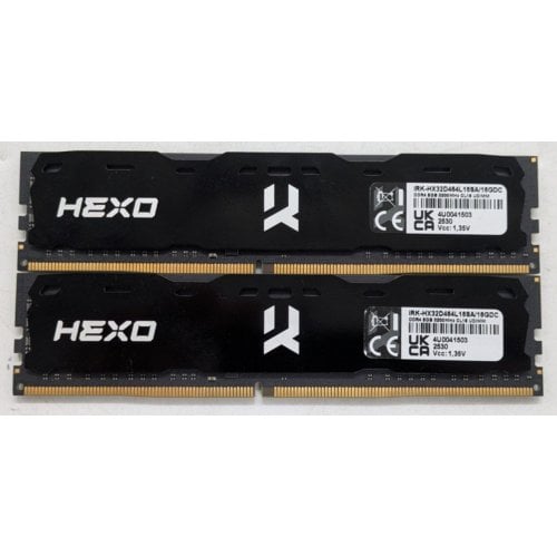 Озу GoodRAM DDR4 16GB (2x8GB) 3200Mhz Iridium X Black (IRK-HX32D464L16SA/16GDC_BULK) (Восстановлено продавцом, 920391) купить в Украине | Telemart фото
