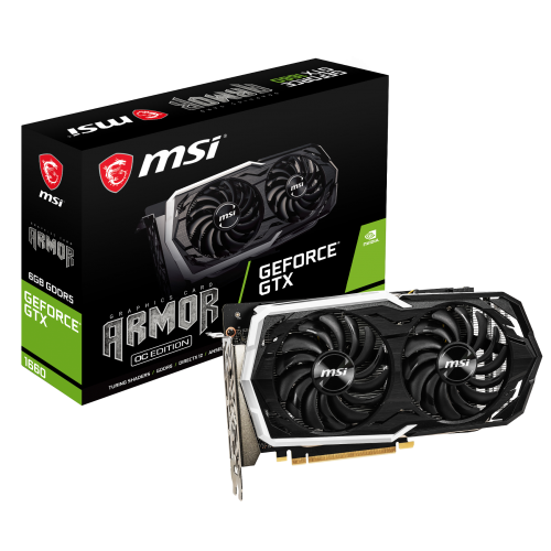 Видеокарта MSI GeForce GTX 1660 ARMOR OC 6144MB (GTX 1660 ARMOR 6G OC) (Восстановлено продавцом, 920427) купить в Украине | Telemart фото