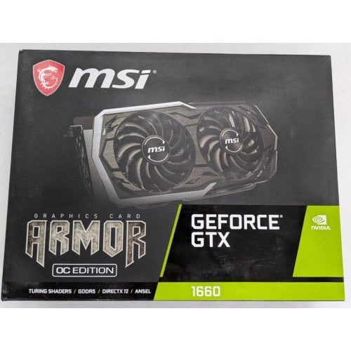 Видеокарта MSI GeForce GTX 1660 ARMOR OC 6144MB (GTX 1660 ARMOR 6G OC) (Восстановлено продавцом, 920427) купить в Украине | Telemart фото