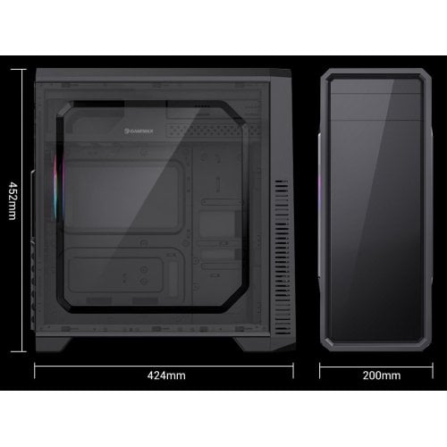 Уцінка корпус GAMEMAX G561E без БЖ Black (Пошкоджено пакування, 920436) купити в Україні | Telemart фото