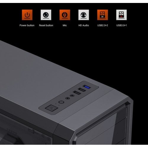 Уцінка корпус GAMEMAX G561E без БЖ Black (Пошкоджено пакування, 920436) купити в Україні | Telemart фото