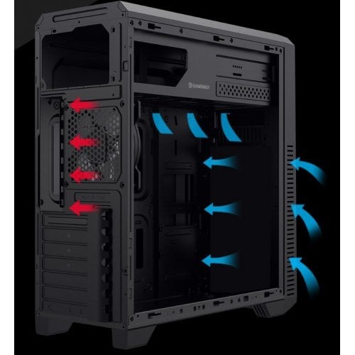 Уцінка корпус GAMEMAX G561E без БЖ Black (Пошкоджено пакування, 920436) купити в Україні | Telemart фото