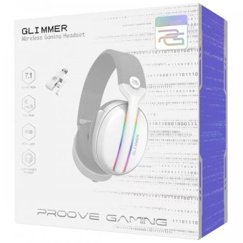 Уцінка навушники Proove Gaming Glimmer (WHGL00022017) White/Purple (Розкрита упаковка, 920442) купити в Україні | Telemart фото