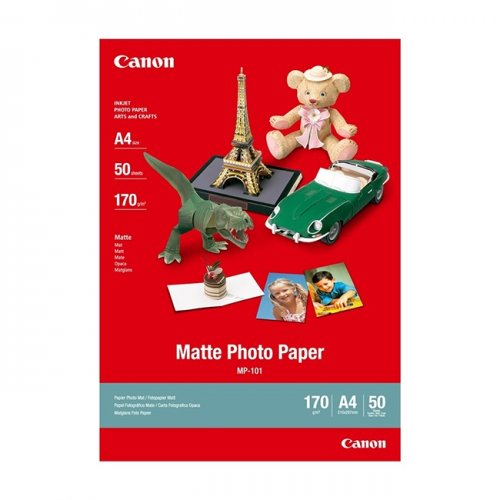 Фотопапір Canon MP-101 Photo Paper Matte А4 170г/м2 50арк. (7981A005) купити в Україні | Telemart фото