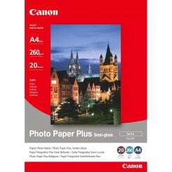 Фотопапір Canon SG201 Photo Paper Plus напівглянцевий А4 260г/м2 20арк. (1686B021)