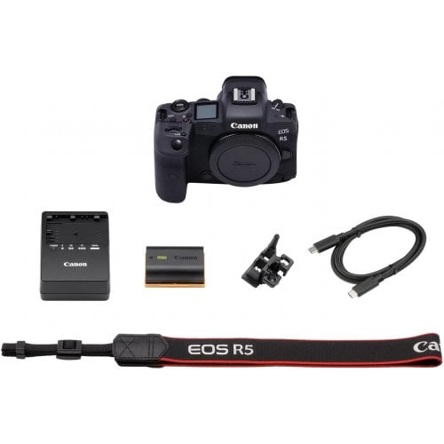 Бездзеркальний фотоапарат Canon EOS R5 Kit (RF 24-105mm) L IS USM (4147C013) Black купити в Україні | Telemart фото
