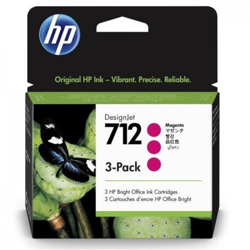 Картридж HP 712 3-Pack 29ml (3ED78A) Magenta купити в Україні | Telemart фото