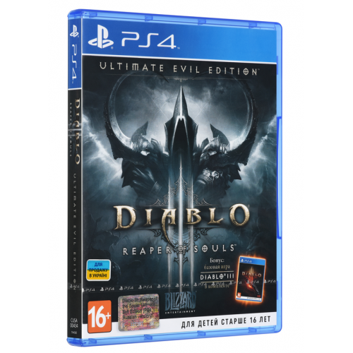 Купить Игра Diablo III Reaper of the Souls. Ultimate Evil Edition (PS4) Blu-ray (7144585) - цена в Харькове, Киеве, Днепре, Одессе
в интернет-магазине Telemart фото