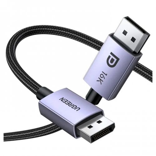 Уцінка кабель Ugreen DP118 DisplayPort to DisplayPort 16K V2.1 1m (15383) Gray (Розкрита упаковка, 920810) купити в Україні | Telemart фото