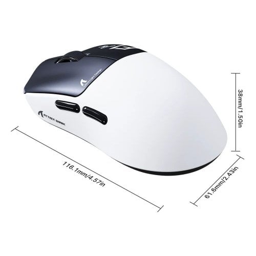 Миша Attack Shark F1 Air (AS-6979033730816-WB) White/Black купити в Україні | Telemart фото