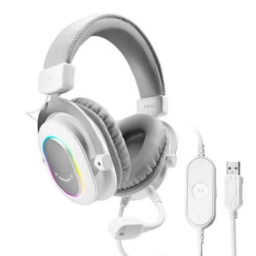Уценка наушники Fifine H6 RGB White (Вскрытая упаковка, 920860) купить в Украине | Telemart фото