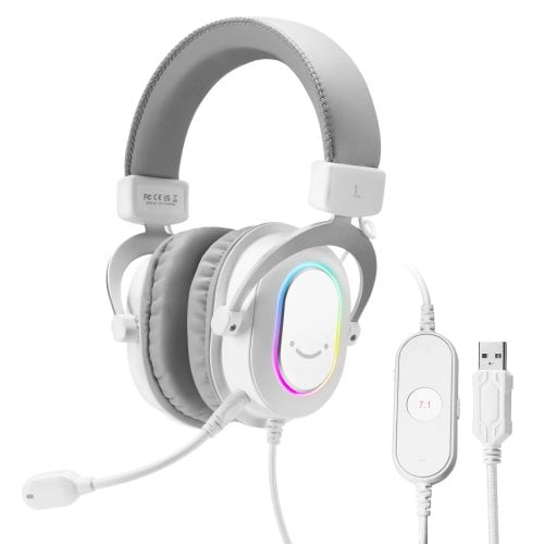 Уценка наушники Fifine H6 RGB White (Вскрытая упаковка, 920860) купить в Украине | Telemart фото