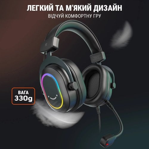 Уценка наушники Fifine H6 RGB White (Вскрытая упаковка, 920860) купить в Украине | Telemart фото