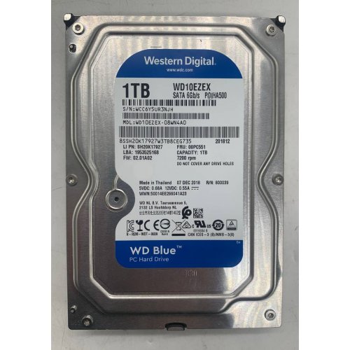 Жесткий диск Western Digital Blue 1TB 64MB 3.5" (WD10EZEX) (Восстановлено продавцом, 920891) купить в Украине | Telemart фото