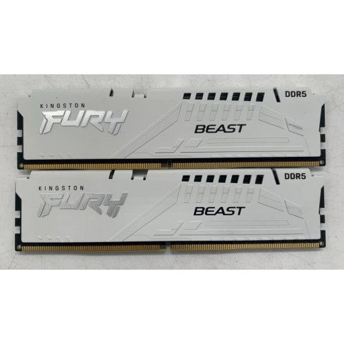 Озу Kingston DDR5 32GB (2x16GB) 5200Mhz FURY Beast White (KF552C36BWEK2-32) (Восстановлено продавцом, 920941) купить в Украине | Telemart фото