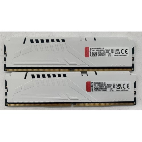Озу Kingston DDR5 32GB (2x16GB) 5200Mhz FURY Beast White (KF552C36BWEK2-32) (Восстановлено продавцом, 920941) купить в Украине | Telemart фото