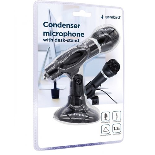 Микрофон Gembird MIC-D-04 Black купить в Украине | Telemart фото