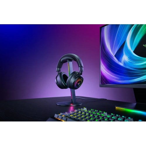 Підставка для навушників Razer Base Station V3 Chroma (RC21-02360100-R3M1) Black купити в Україні | Telemart фото