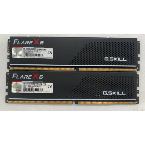 Озу G.Skill DDR5 32GB (2x16GB) 6000Mhz Flare X5 (F5-6000J3636F16GX2-FX5) (Восстановлено продавцом, 921063) купить в Украине | Telemart фото