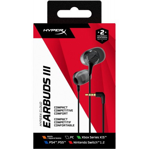 Наушники HyperX Cloud Earbuds III (BN7R9AA) Black купить в Украине | Telemart фото