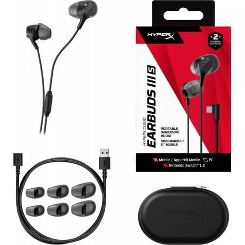 Наушники HyperX Cloud Earbuds III S (BN7S1AA) Black купить в Украине | Telemart фото