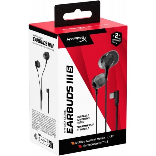 Наушники HyperX Cloud Earbuds III S (BN7S1AA) Black купить в Украине | Telemart фото