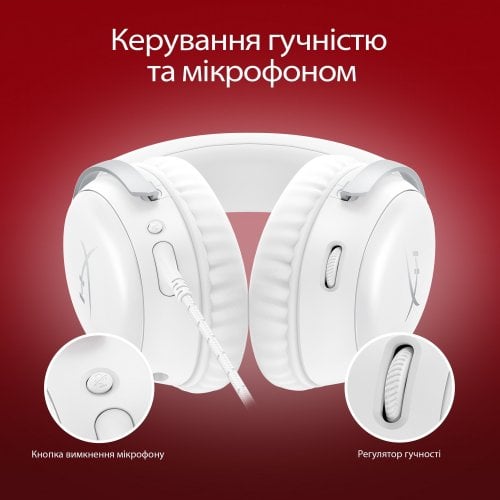 Наушники HyperX Cloud III (BS7C1AA) White купить в Украине | Telemart фото