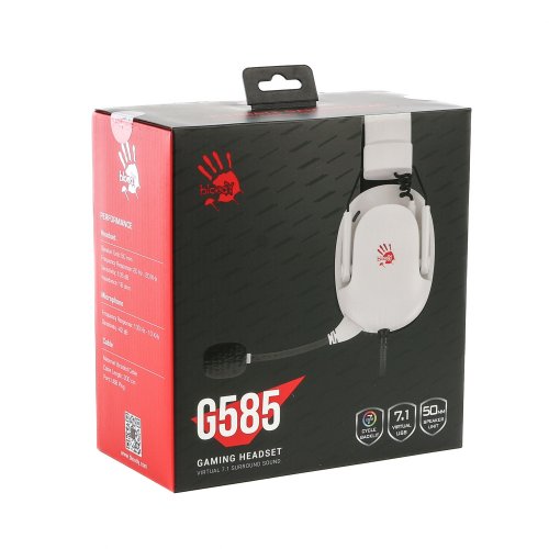 Наушники A4Tech Bloody G585 White купить в Украине | Telemart фото