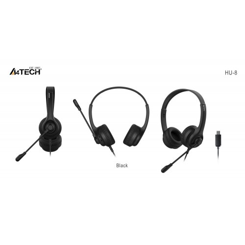 Наушники A4Tech HU-8 Black купить в Украине | Telemart фото