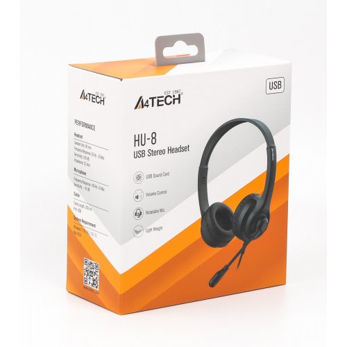 Наушники A4Tech HU-8 Black купить в Украине | Telemart фото