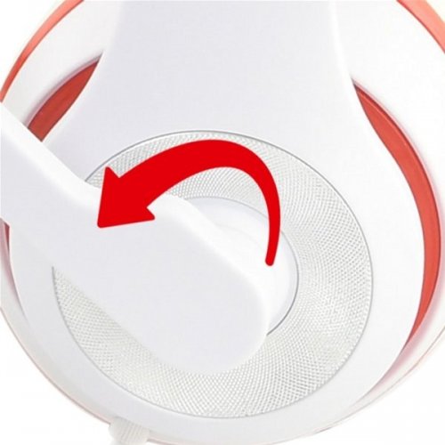 Наушники Gembird MHS-03 (MHS-03-WTRD) White/Red купить в Украине | Telemart фото