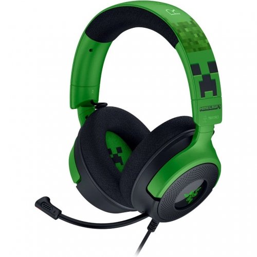 Навушники Razer Kraken V4 X Minecraft Edition (RZ04-05180200-R3M1) Black/Green купити в Україні | Telemart фото