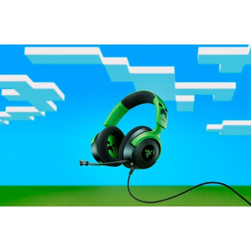 Навушники Razer Kraken V4 X Minecraft Edition (RZ04-05180200-R3M1) Black/Green купити в Україні | Telemart фото