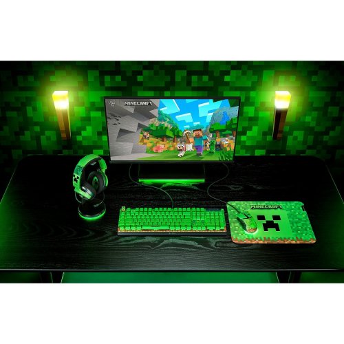 Навушники Razer Kraken V4 X Minecraft Edition (RZ04-05180200-R3M1) Black/Green купити в Україні | Telemart фото