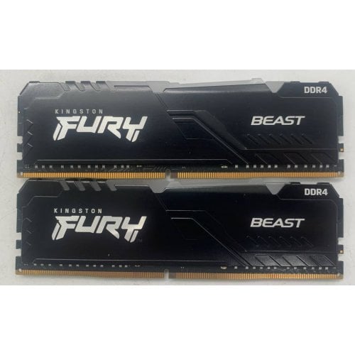 Озу Kingston DDR4 32GB (2x16GB) 3600Mhz FURY Beast RGB Black (KF436C18BBAK2/32) (Восстановлено продавцом, 921180) купить в Украине | Telemart фото