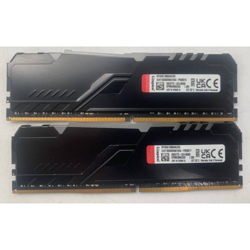 Озу Kingston DDR4 32GB (2x16GB) 3600Mhz FURY Beast RGB Black (KF436C18BBAK2/32) (Восстановлено продавцом, 921180) купить в Украине | Telemart фото