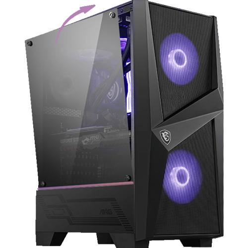 Корпус MSI MAG Forge 100M без БП Black (Восстановлено продавцом, 921193) купить в Украине | Telemart фото