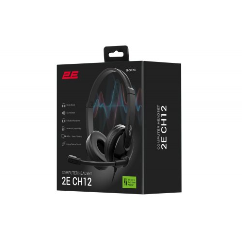 Наушники 2E CH12 mini-jack (2E-CH12SJ) Black купить в Украине | Telemart фото
