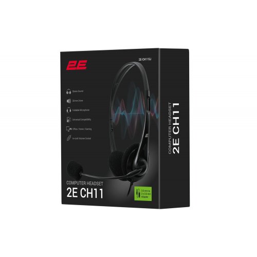 Наушники 2E CH11 (2E-CH11SJ) Black купить в Украине | Telemart фото
