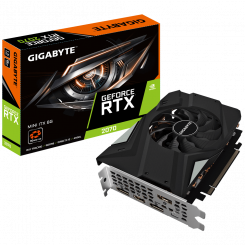 Фото Видеокарта Gigabyte GeForce RTX 2070 Mini ITX 8192MB (GV-N2070IX-8GC)