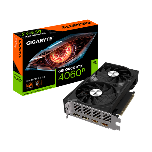 Відеокарта Gigabyte GeForce RTX 4060 Ti WindForce OC 8192MB (GV-N406TWF2OC-8GD) (Відновлено продавцем, 921323) купити в Україні | Telemart фото