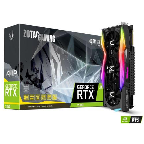 Продати Відеокарта Zotac GeForce RTX 2080 AMP Extreme 8192MB (ZT-T20800B-10P) за Trade-In у інтернет-магазині Телемарт - Київ, Дніпро, Україна фото