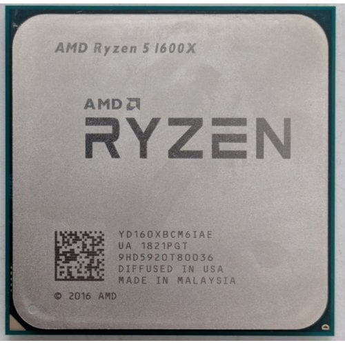 Процесор AMD Ryzen 5 1600X 3.6(4.0)GHz sAM4 Tray (YD160XBCM6IAE) (Відновлено продавцем, 921411) купити в Україні | Telemart фото
